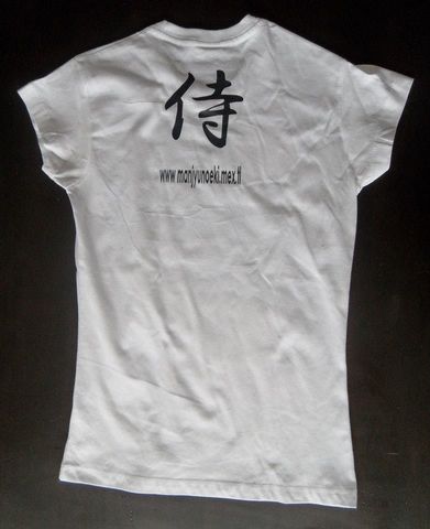 Playera Línea Samurái Espalda $180.00.  Playera en cualquier color y tallas de hombre, Mujer y niño