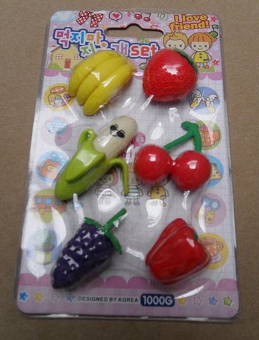 Gomas para borrar de diferentes figuras