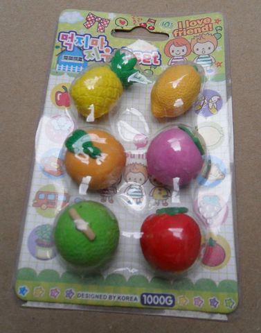 Gomas para borrar de diferentes figuras