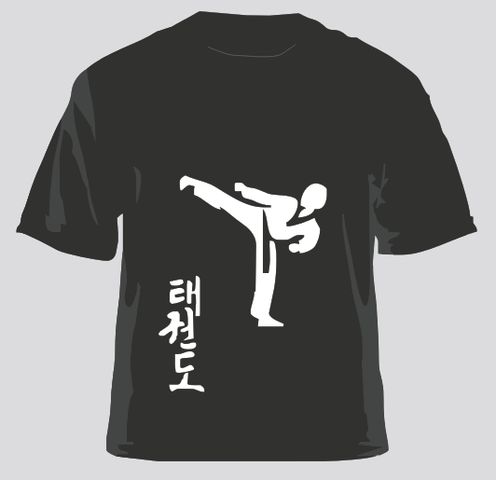 Playera Taekwondo y escrito taekwondo wn kanji. $180.00. Playera en cualquier color y tallas de hombre, Mujer y niño